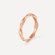 Anillo de Diseño Curvo Moderno
