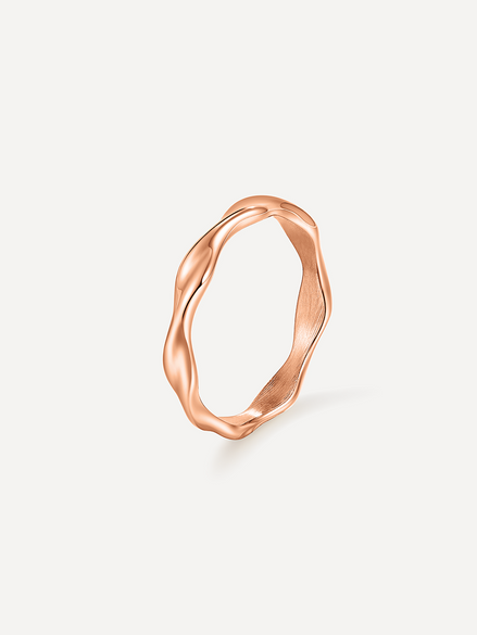 Anillo de Diseño Curvo Moderno