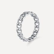Anillo entrelazado elegante