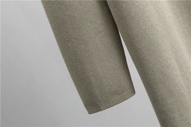 Conjunto 3 piezas de viscosa con top canalé y cárdigan