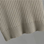 Conjunto 3 piezas de viscosa con top canalé y cárdigan