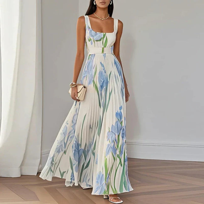 Oriah | Vestido Maxi Línea A Floral