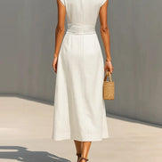 Vestido Midi Plisado Clara