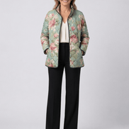 Chaqueta Acolchada Rosas Antiguas