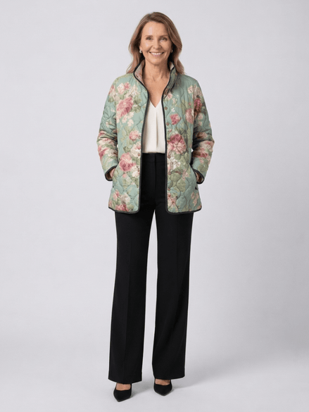 Chaqueta Acolchada Rosas Antiguas