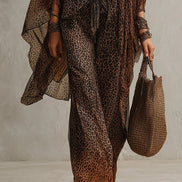 Conjunto Tres Piezas Bohemio Leopardo Degradado