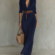 Greta | Vestido Maxi con Cinturón