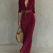 Greta | Vestido Maxi con Cinturón