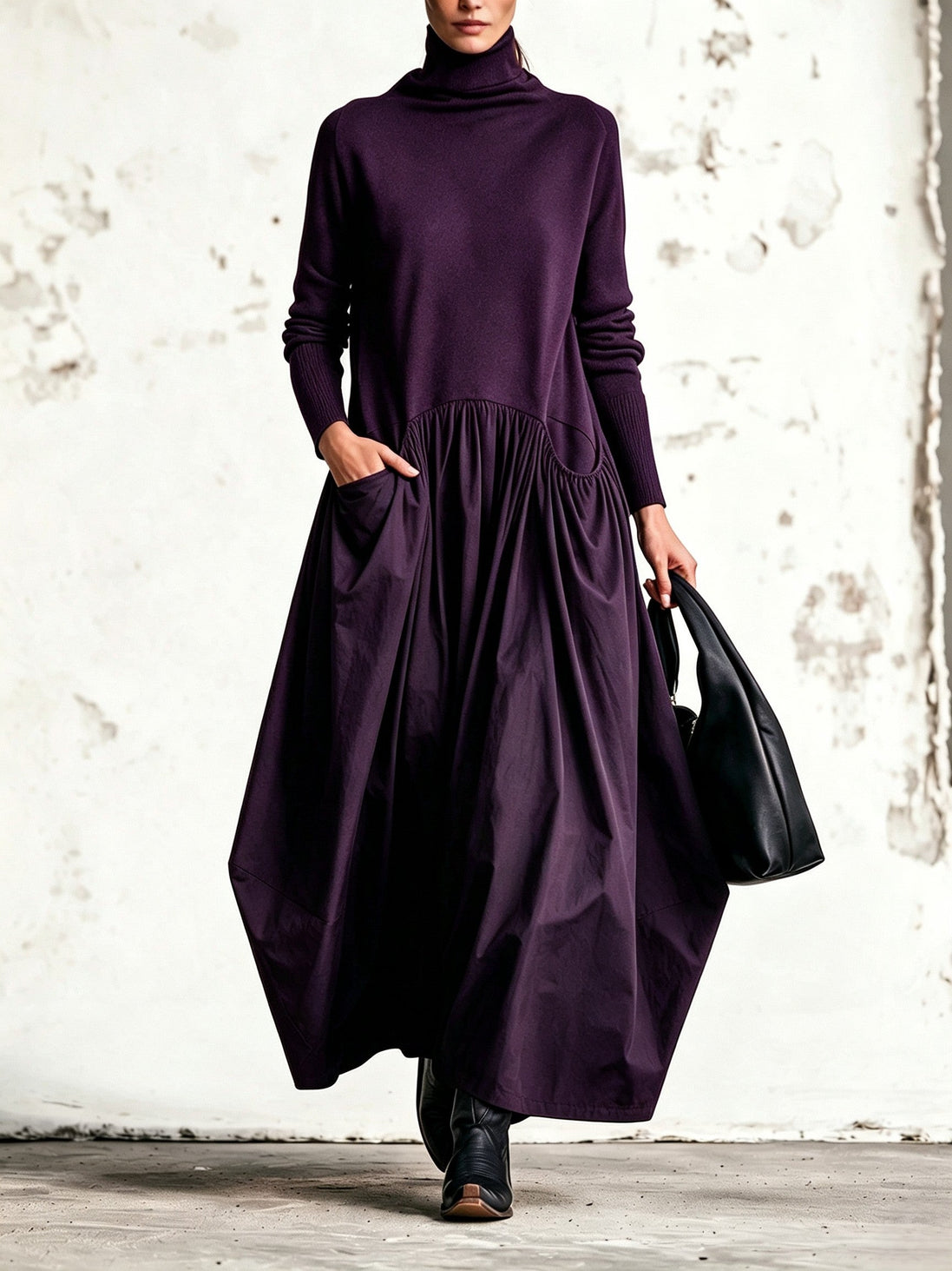 Monroe | Maxivestido de Cuello Alto