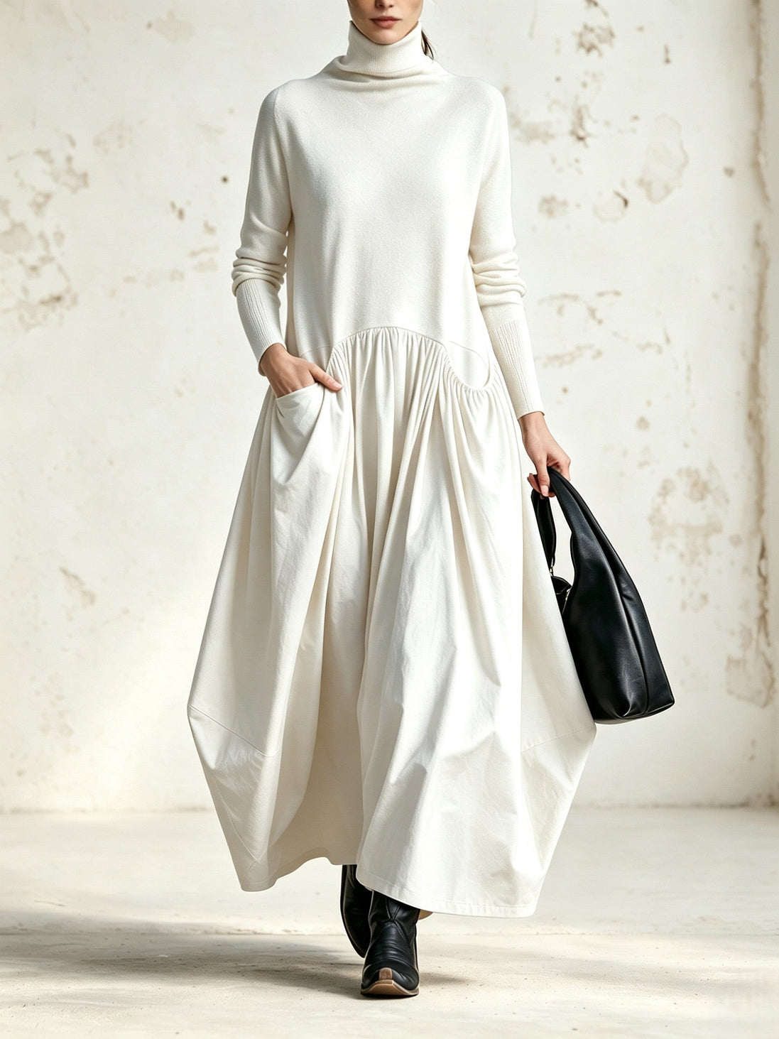 Monroe | Maxivestido de Cuello Alto