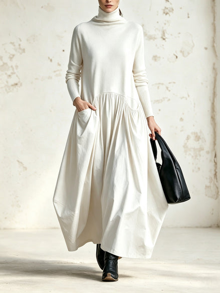 Monroe | Maxivestido de Cuello Alto