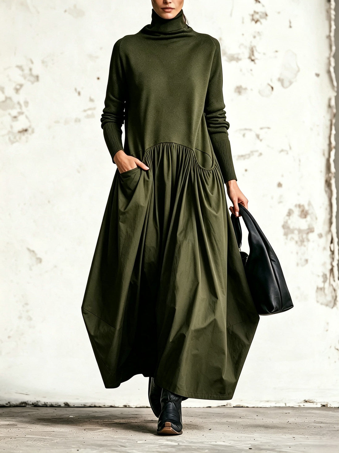 Monroe | Maxivestido de Cuello Alto