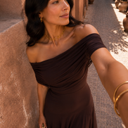 Vestido Toledo en color marrón