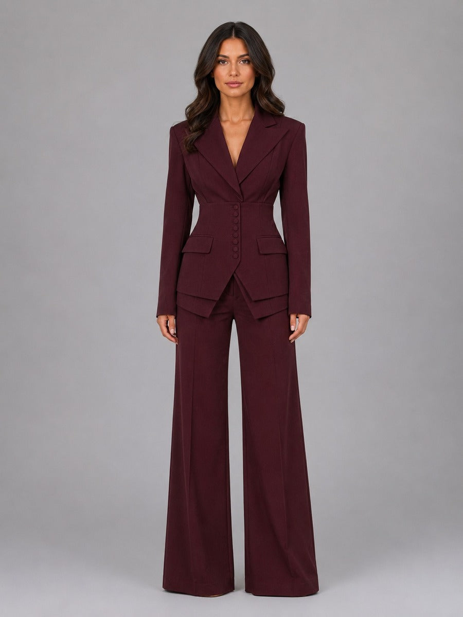 Anselma | Conjunto de dos piezas con blazer y pantalones