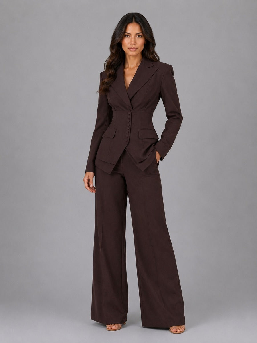 Anselma | Conjunto de dos piezas con blazer y pantalones