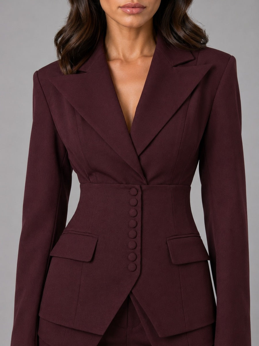 Anselma | Conjunto de dos piezas con blazer y pantalones