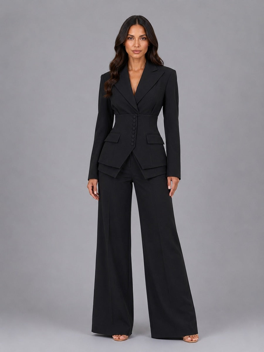 Anselma | Conjunto de dos piezas con blazer y pantalones
