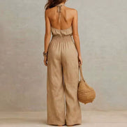 MONO HALTER CON CINTURA AJUSTADA