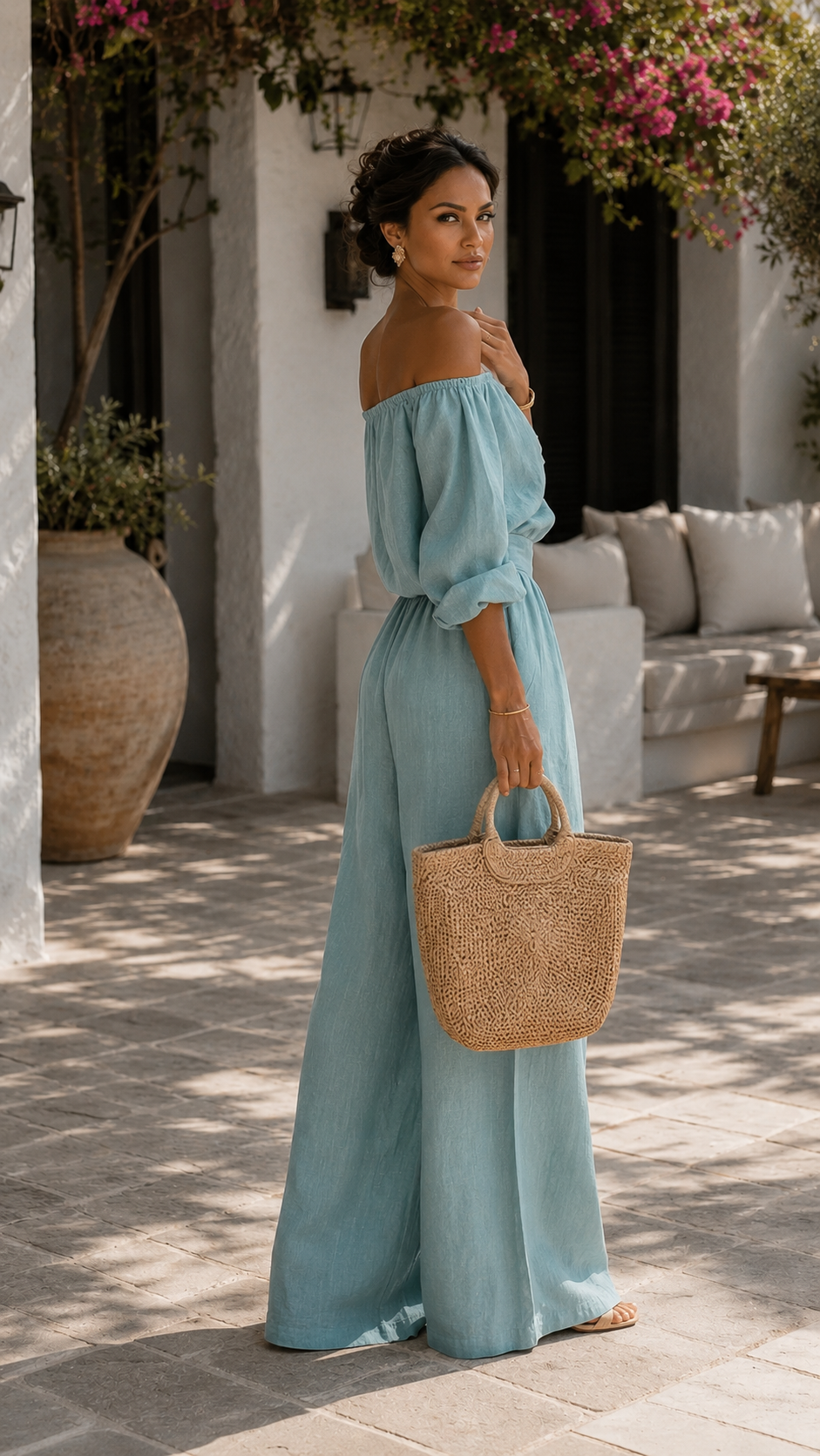 Arabella | Conjunto exclusivo con efecto lino para un verano con estilo