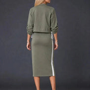 Conjunto de vestido y chaqueta deportiva
