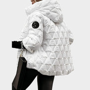 Christina™ | Chaqueta con capucha estilo patchwork