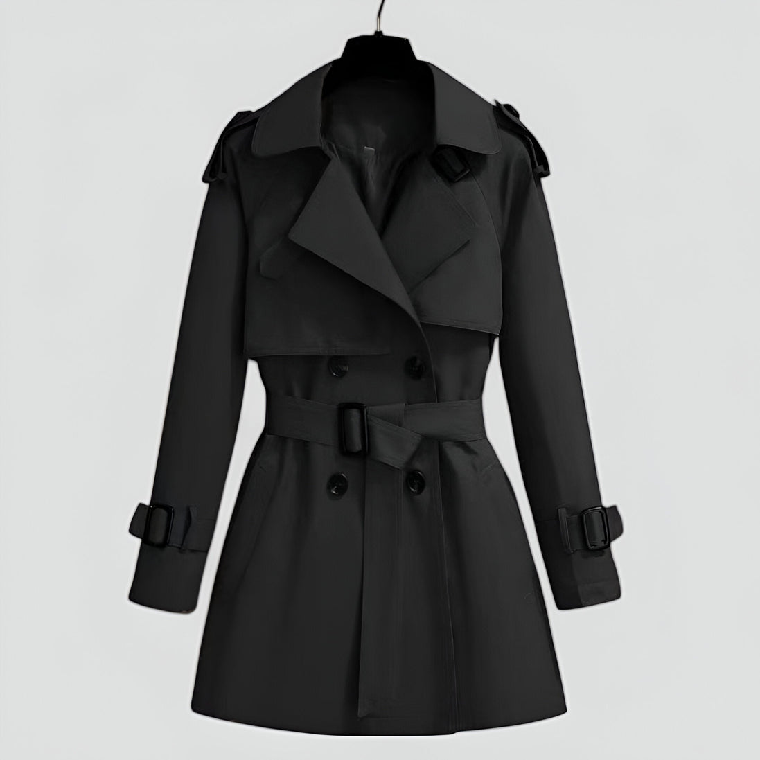 Trench Elegante de Mujer de Largo Medio