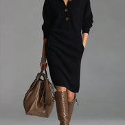 Janice | Vestido Elegante de Punto Jersey