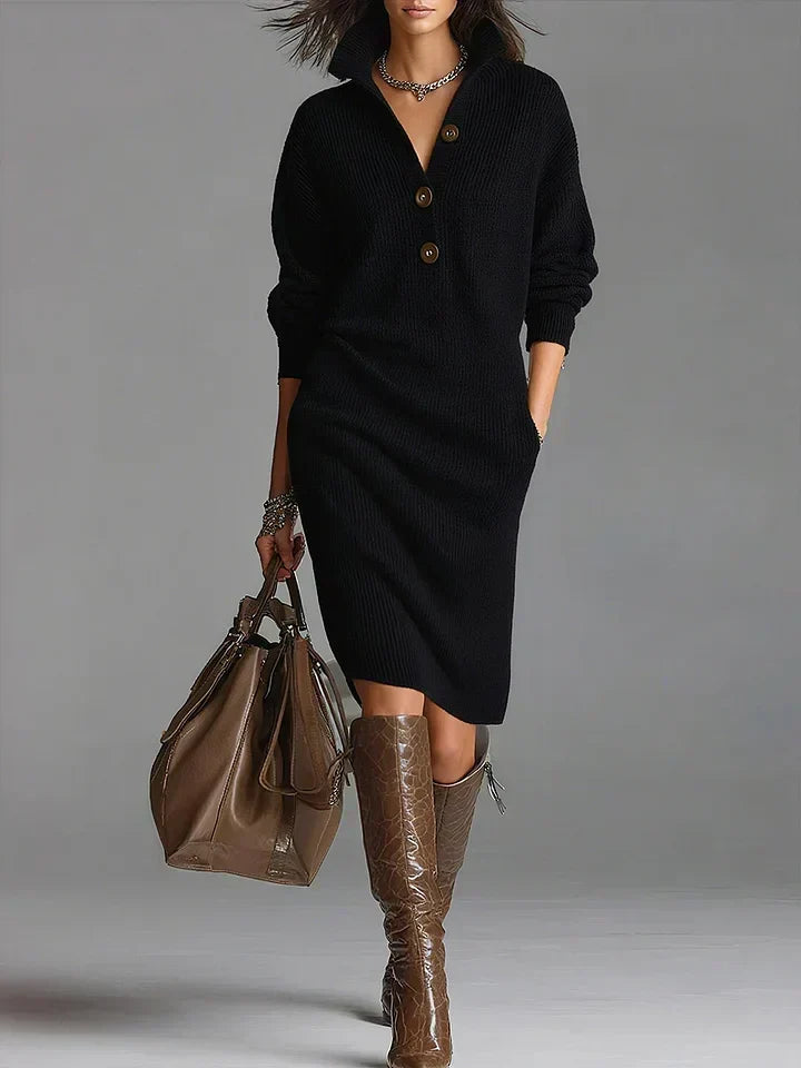 Janice | Vestido Elegante de Punto Jersey