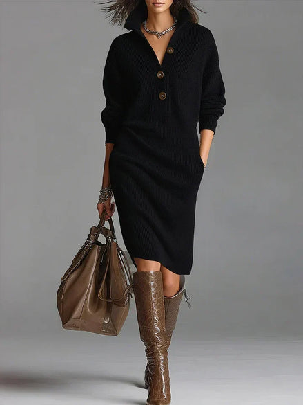 Janice | Vestido Elegante de Punto Jersey