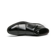 Botas hombre doble hebilla cuero elegante – botines formales cómodos versátiles