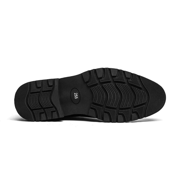 Botas hombre doble hebilla cuero elegante – botines formales cómodos versátiles