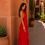 Vestido Manila en rojo