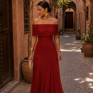 Vestido de Toledo en terracota