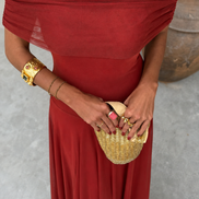 Vestido de Toledo en terracota