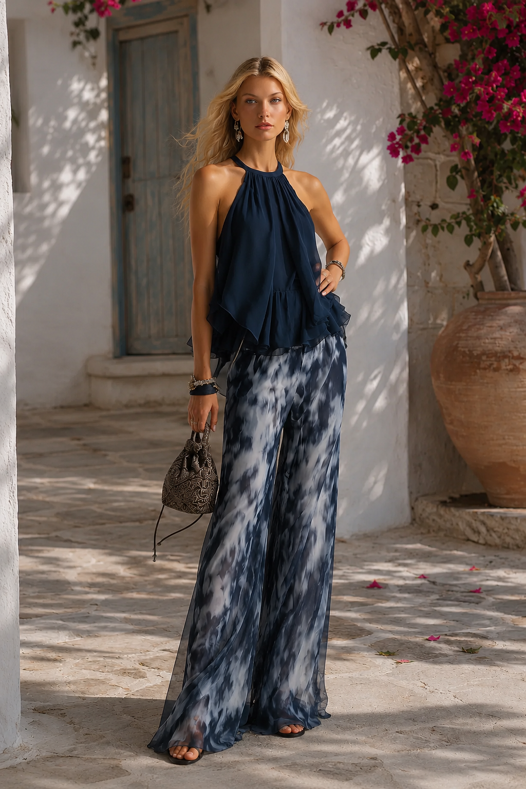 Serena | Conjunto elegante en chiffon