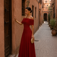 Vestido de Toledo en terracota