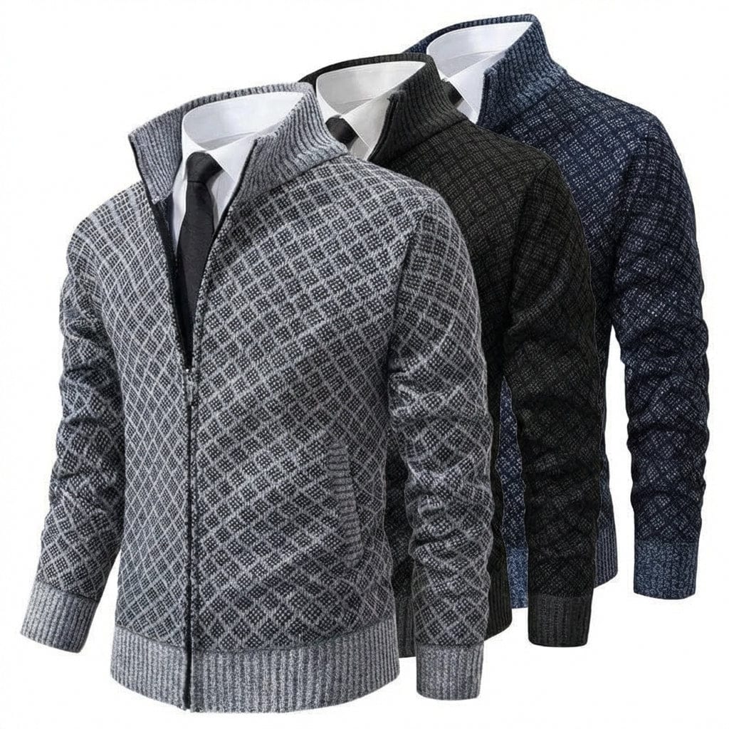 André Ferran Montpellier Zip-Up Sweater