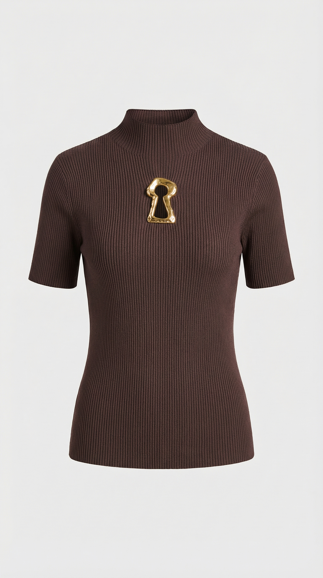 TOP DE PUNTO CANALE CON DETALLE METALICO MARRON