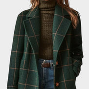 Adriana™ | Abrigo Clásico de Invierno con Estampado de Cuadros