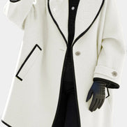 Abrigo Oversize con Cuello Ancho