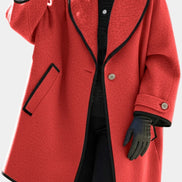 Abrigo Oversize con Cuello Ancho