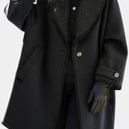 Abrigo Oversize con Cuello Ancho