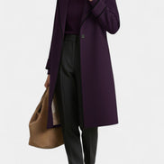 Abrigo Oversize con Cuello Ancho