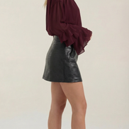 Top Alma de cuello alto simulado - Transparente