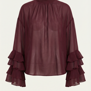 Top Alma de cuello alto simulado - Transparente