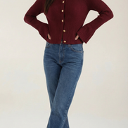 Betty Suéter de Punto con Botones