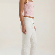 Blusa sin mangas Blair con fruncido y escote cuadrado