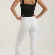 Blusa sin mangas Blair con fruncido y escote cuadrado