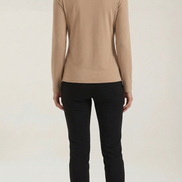 Blusa Jamie con cuello mock y lazo