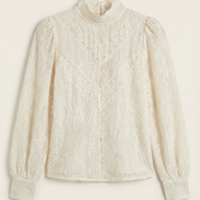 Blusa Estructurada de Manga Larga Loretta